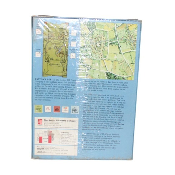 •SEALED• Patton's Best Game The Avalon Hill Game Company 868 1987 - Picture 2 of 2